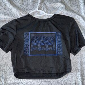 SHEIN Black Tee with Blue Graphic